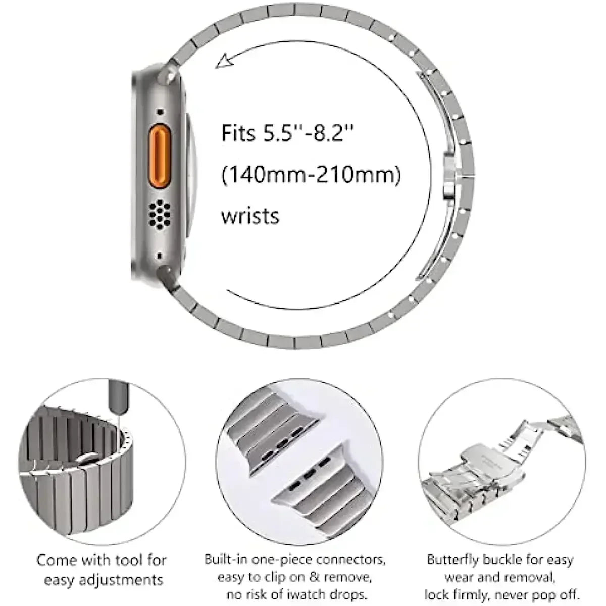 Stainless Steel Strap for Apple Watch