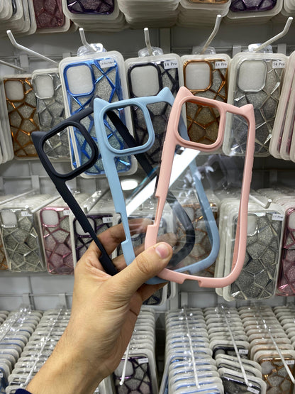 iPhone Cat Ears Transparent Border Case (DS-UG)